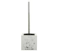 MSV 140826 Pot à Balai Carré Imprimé Jardin d'Enfant 11 x 11 x 37 cm