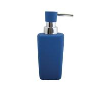 MSV 140915 Haïti Distributeur Savon Céramique Bleu Foncé 6,5 x 6,5 x 15,5 cm