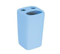 MSV 140926 Haïti Porte Brosses à Dents Céramique Blue Clair 2905C 6,5 x 6,5 x 10,5 cm