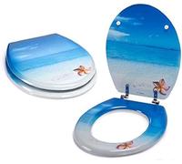 MSV 141255 Abattant WC Paradis en MDF, Acier Inoxydable, Multicolore, 30 x 20 x 15 cm