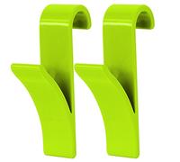 MSV 141413 Crochets pour Radiateur Plastique Vert 2 Pièces 6,4 x 9,8 x 2,5 cm