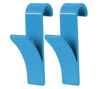 MSV 141417 Crochets pour Radiateur Plastique Bleu 2 Pièces 6,4 x 9,8 x 2,5 cm