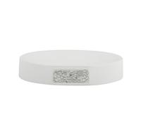 MSV 141599 Porte Savon Blanc Brillant 9 x 2 cm