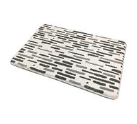 MSV 142055 Tapis de Bain LOFT en Mousse à mémoire de Forme 50 x 70 cm en Mousse à mémoire, Gris, 50 x 70 x 15 cm