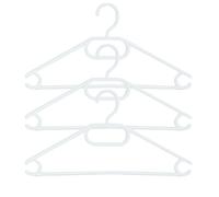 MSV 268 Lot de 3 Cintres Plastique/Polypropylène Blanc 41 x 0,85 x 21,5 cm