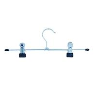 MSV 275 Cintre 2 Pinces Métal Argent 30 x 20 x 8 cm