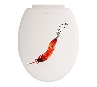 MSV Abattant WC 'India', Orange, 47 x 36.5 x 3.5 cm, 97 pièces