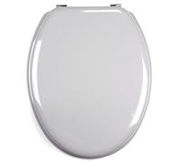 MSV 140016 Abattant WC MDF Argent-Gris 30 x 20 x 15 cm
