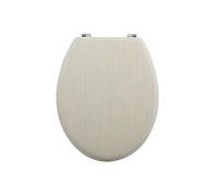 MSV Abattant WC MDF avec charnières en Acier Inoxydable