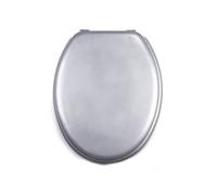 MSV Abattant WC MDF CLEO Argent - Charnières Inox