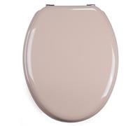 MSV Abattant WC MDF CLÉO Beige - Charnières INOX