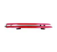 MSV - Abattant WC MDF Rouge - Charnières INOX - Frein de Chute - 38 x 7 x 48 cm - Design Original - pour Enfants et Familles - Facile à Installer - Résistant et Hygiénique