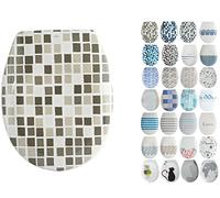 MSV Abattant WC, Multicolore, 45.5 x 37 x 5 cm, 33 pièces