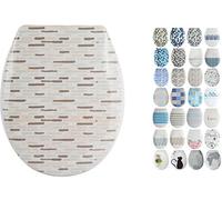 MSV Abattant WC, Multicolore, 45.5 x 37 x 5 cm, Lot de 28