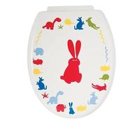 MSV Abattant WC PP Zoo Multicolor - Charnières PS