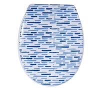 MSV Abattant WC Thermo Dur LOFT Bleu & Blanc - Charnières PS