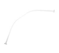 MSV Barre Tringle pour Rideau de Douche Incurvée à Fixer en Alu 80x80cm Blanc
