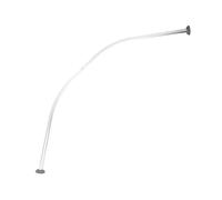 MSV Barre tringle pour rideau de douche Incurvée à fixer en Alu 80x80cm Chromé