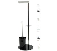 MSV Combiné WC INOX & Verre Noir