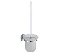 MSV Brosse WC avec Support à Fixer Zinc Chromé Lucca Chromé