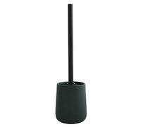 MSV, Brosse WC avec Support Céramique, Modèle MAONIE, Poils résistants à l'usure, 10,4x38,8cm, à Poser, Serviteur WC Non Fixe, Design Classique et élégant, Vert Foncé Mat