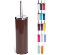 MSV Brosse WC avec Support INOX & Acier Marron