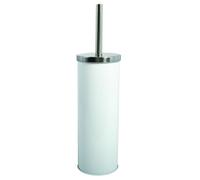MSV France Brosse WC avec support INOX et acier blanc