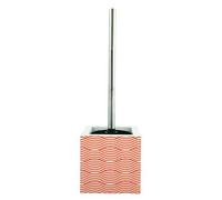 MSV Brosse WC avec Support MDF & Acier INOX Wave Orange