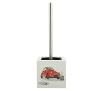 MSV Brosse WC avec Support MDF & INOX Voiture 2Cv
