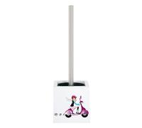 MSV Brosse WC avec Support MDF & INOX Voiture 2Cv