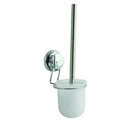 MSV Brosse WC avec support Mega VENTOUSES Acier Chromé