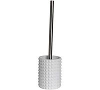 MSV Brosse WC avec Support Polyresine MOSAIK Blanc