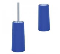 MSV Brosse Wc avec support PP & Inox Bleu Fonce