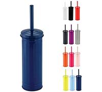 MSV Brosse WC avec Support Acier Habana Bleu Foncé