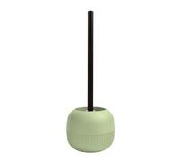 MSV - Brosse WC Gino avec Support Solide à Poser - 12.5 x 12.5 x 37 cm - Manche Long et Ergonomique - Poils Résistants - Facile à Nettoyer et Hygiénique - Design Classique - Matcha