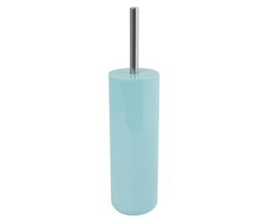 MSV - Brosse WC Porte-Balai Toilette Inagua - Ensemble WC à Poser en Polystyrène - Manche en Acier Inoxydable - Couleur Vert Pastel - Tête de Brosse Échangeable