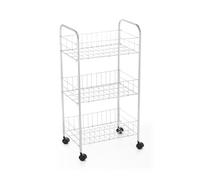 MSV Chariot Multi-Fonctions 3 Niveaux Acier Chromé