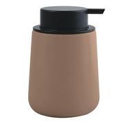 MSV - Distributeur de Savon en Céramique Maonie Cappuccino 300 ML - Élégant et Pratique pour Votre Salle de Bain - Idéal pour Un Style Contemporain et Raffiné