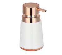 MSV, Distributeur de Savon en PS et PP, Design Élégant et Pratique, Idéal pour Salle de Bain ou Cuisine, Couleur Blanc Cuivré, Taille Standard, Accessoire de Salle de Bain