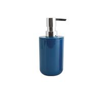 MSV - Distributeur de Savon INAGUA - Compatible avec Accessoires Inagua - Taille Standard - Ø 7 x 18 cm - Couleur Bleu Foncé - Matériau PS Résistant - Idéal pour Salle de Bain
