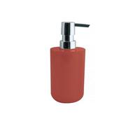 MSV - Distributeur de Savon INAGUA - Compatible avec Accessoires Inagua - Taille Standard - Ø 7 x 18 cm - Couleur Terracotta - Matériau PS Résistant - Idéal pour Salle de Bain
