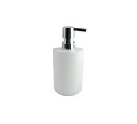MSV - Distributeur de Savon INAGUA - Compatible avec Accessoires Inagua - Taille Standard - Ø 7 x 18 cm - Couleur Blanc - Matériau PS Résistant - Idéal pour Salle de Bain