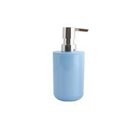 MSV - Distributeur de Savon INAGUA - Compatible avec Accessoires Inagua - Taille Standard - Ø 7 x 18 cm - Couleur Blau Clair - Matériau PS Résistant - Idéal pour Salle de Bain