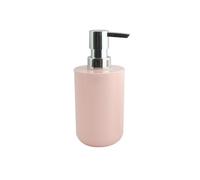 MSV Distributeur de savon INAGUA - Ø 7 x 18 cm - Rose clair - PS - Compatible accessoires