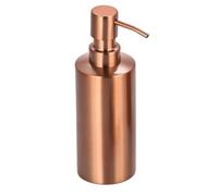 MSV - Distributeur de Savon INOX Modèle - Hans - Cuivré - Élégant et Pratique pour Votre Salle de Bain - Facile à Remplir et à Utiliser - Parfait pour Un Usage Quotidien - 18 cm