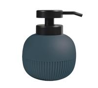 MSV - Distributeur de Savon Liquide Gino 0.5L - 10.3 x 13.2 cm - Accessoire Salle de Bain, Cuisine - Pompe Ergonomique & Dosage Précis - Facile à Nettoyer et Recharger - Design Élégant - Petrole