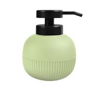 MSV - Distributeur de Savon Liquide Gino 0.5L - 10.3 x 13.2 cm - Accessoire Salle de Bain, Cuisine - Pompe Ergonomique & Dosage Précis - Facile à Nettoyer et Recharger - Design Élégant - Matcha