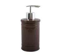MSV - Distributeur de Savon Modèle Habana - Élégant et Pratique pour Votre Salle de Bain - Facile à Remplir et à Utiliser - Parfait pour Un Usage Quotidien - Chocolat