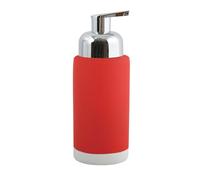MSV Distributeur de Savon Moderne 20 x 6,5 x 6,5 cm. Rouge