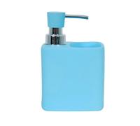 MSV Distributeur de Savon & Porte Eponge Céramique Malaga Bleu Ciel